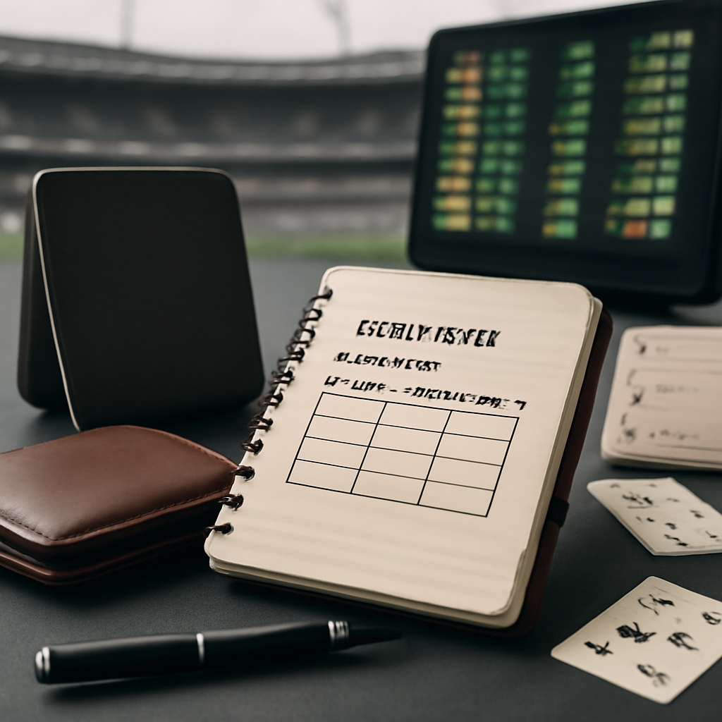 Stake sizing, variance and bankroll exposure — editorial illustration for Stake Math